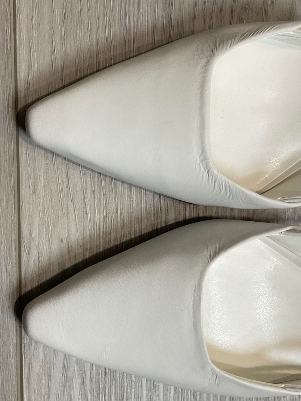 DOLCE VITA Odela Slingback Heels in White Leather Size 8 NEW - Picture 4 of 11